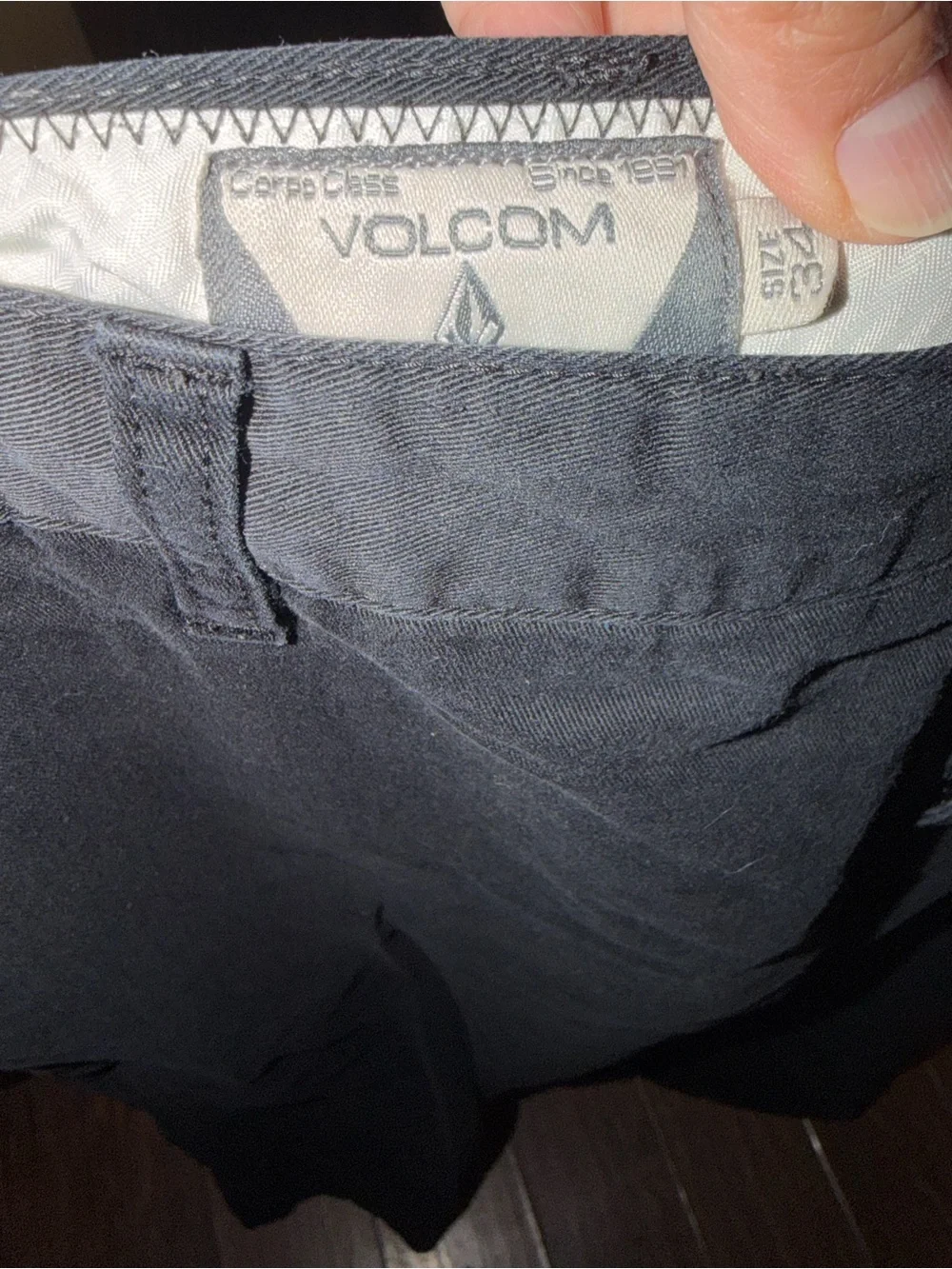 Volcom Men's Black Chino Pants
